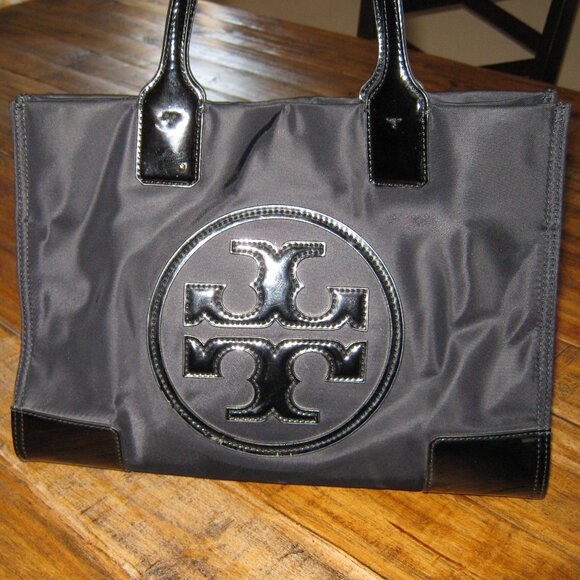 Tory Burch Handbags - Tori Burch Ella Nylon Tote - Black.